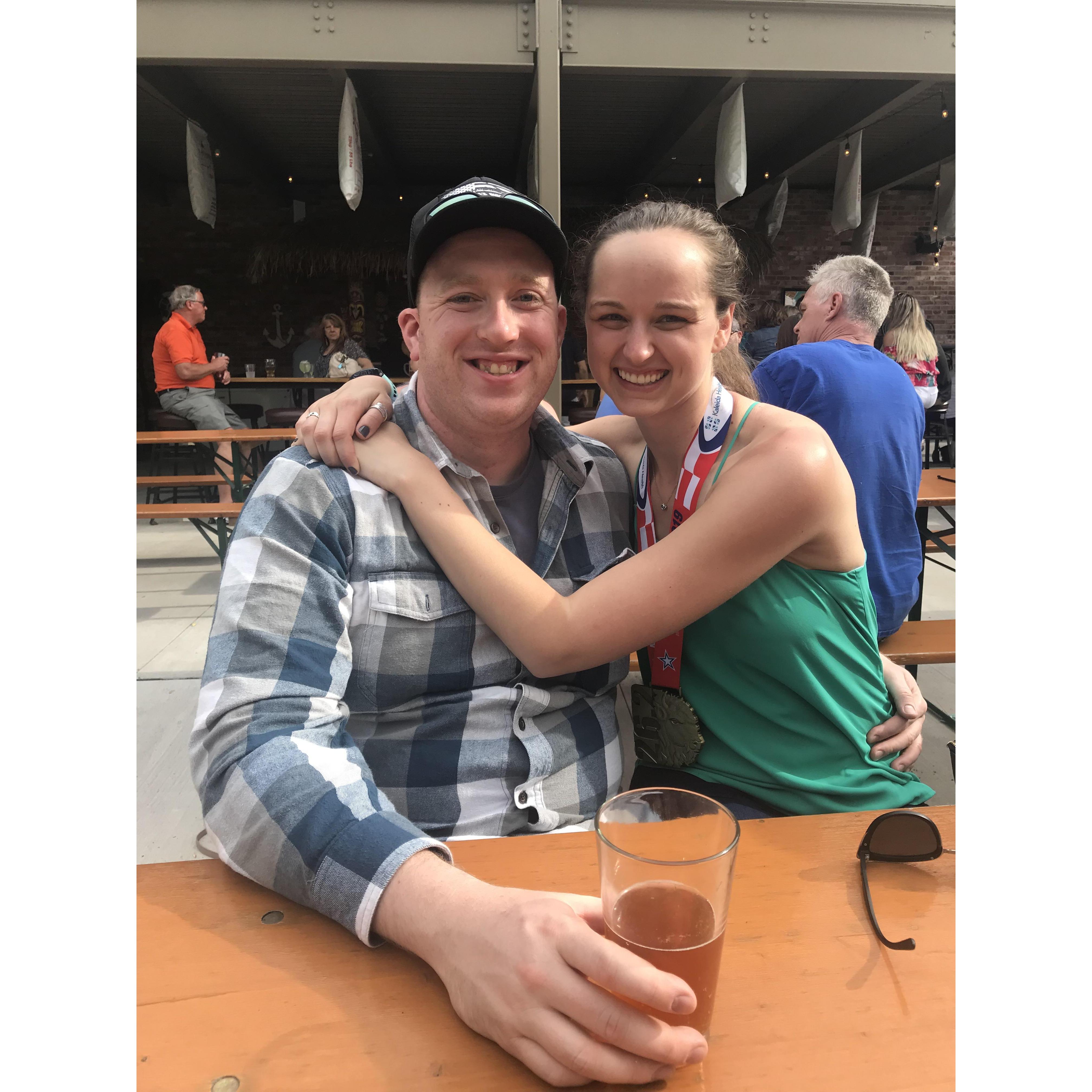 Celebrating my 28th birthday and first marathon!