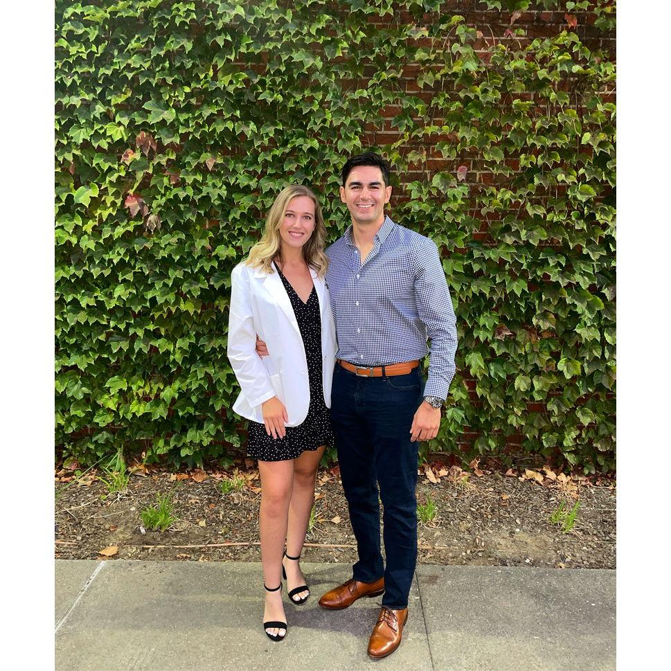 UOP white coat ceremony. Fun fact: this was also the first night David met my parents!