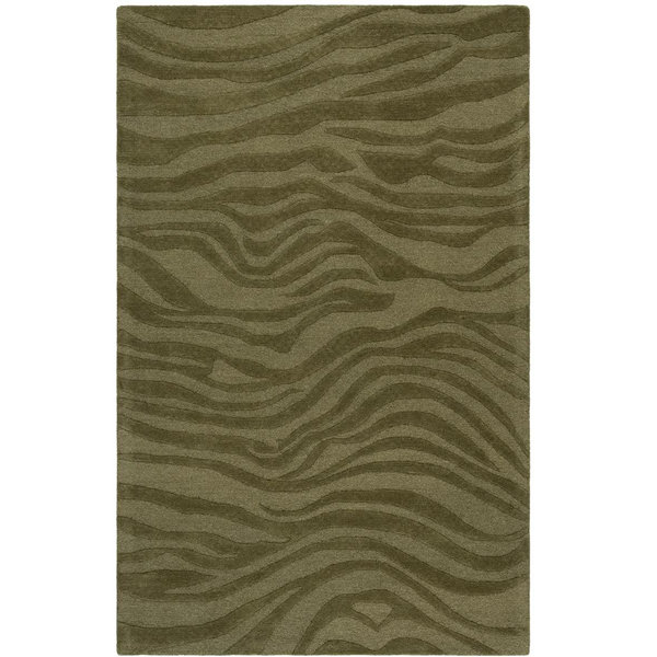 Ebony Hand‑Tufted Green Wool‑Viscose Rug 8'-0" x 10'-0"