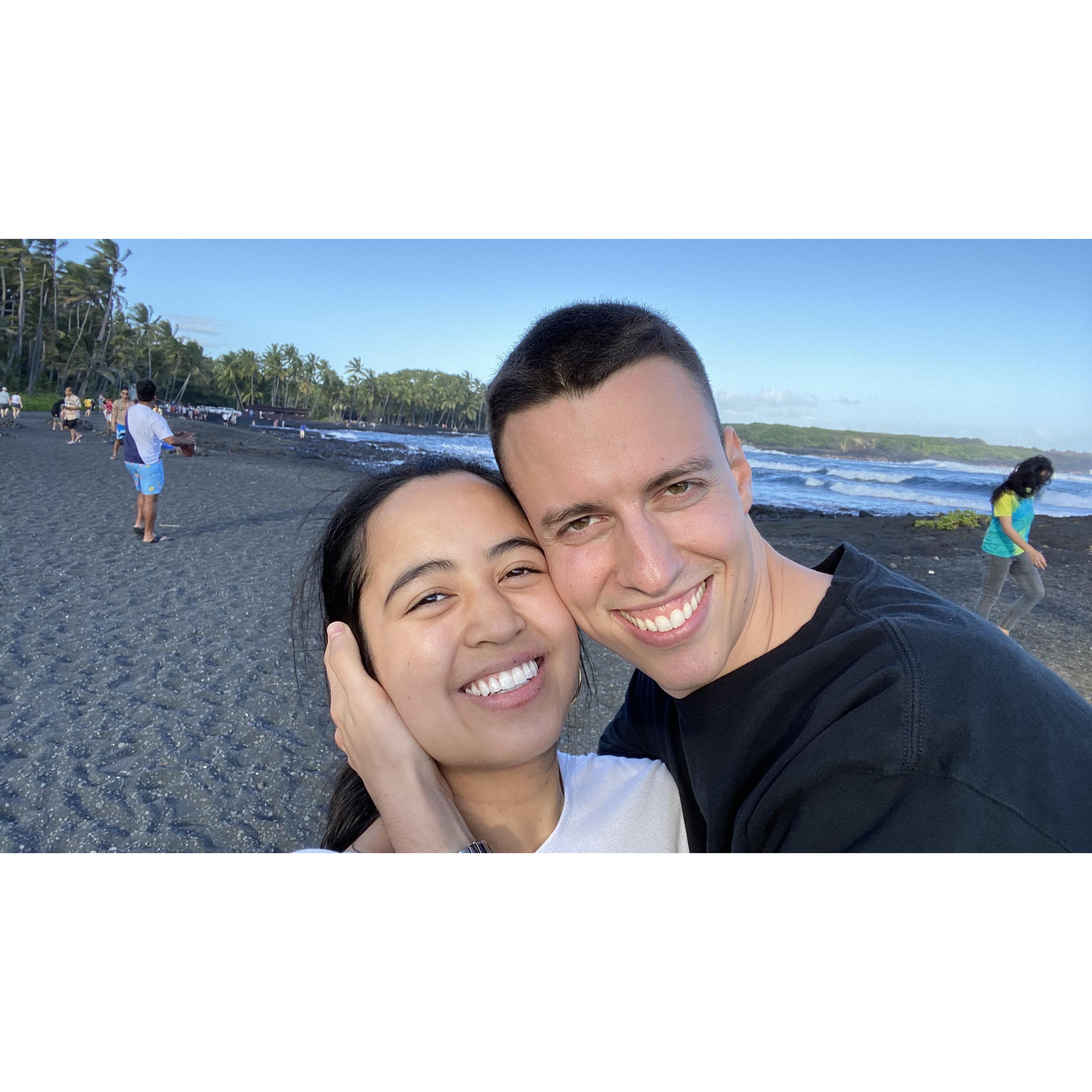 At Black Sands Beach, Hawaii!