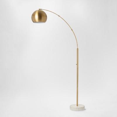 Span Single Head Metal Globe Floor Lamp Brass - Project 62™