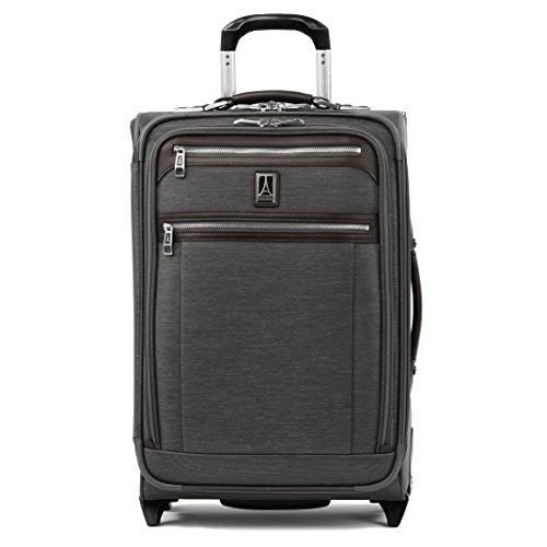 Travelpro Luggage Platinum Elite 22" Carry-on Expandable Rollaboard w/USB Port, Vintage Grey