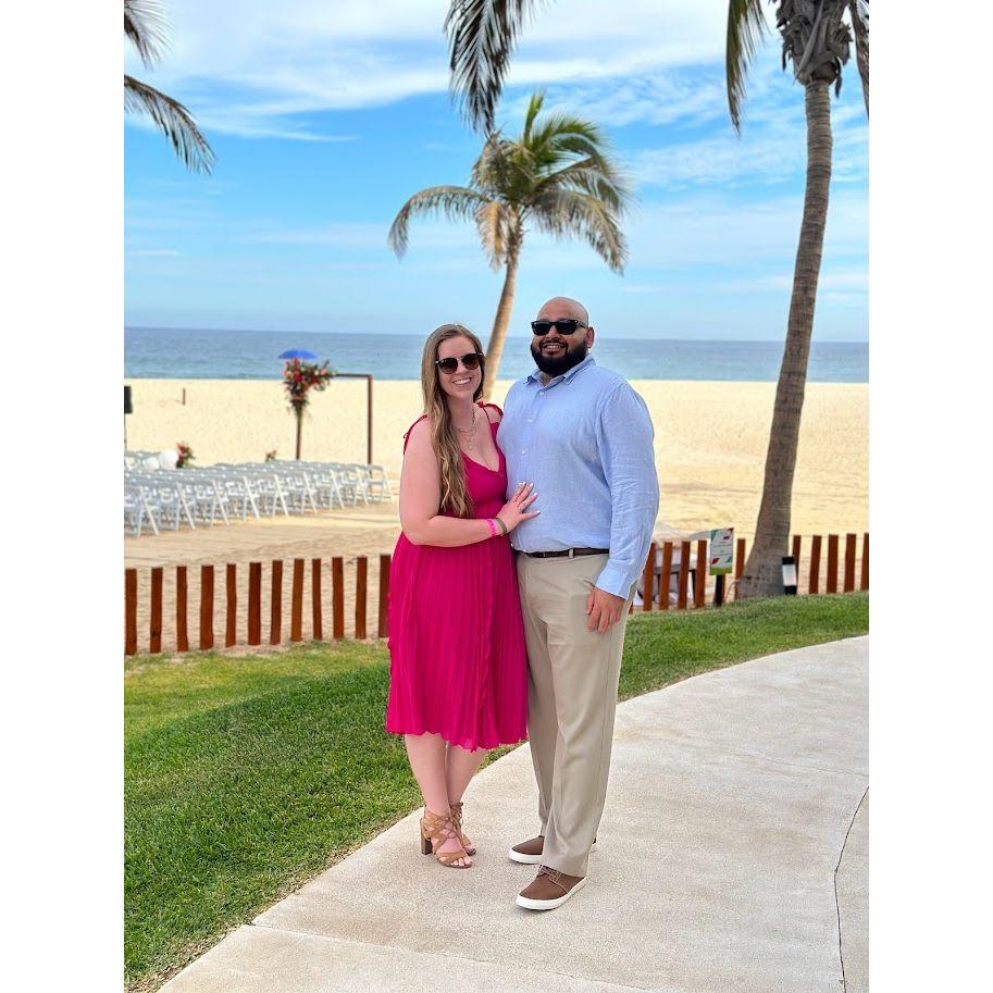 Just before a friend's wedding in Mexico