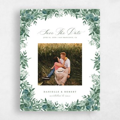 White Wedding Save the Date - Chai Photo