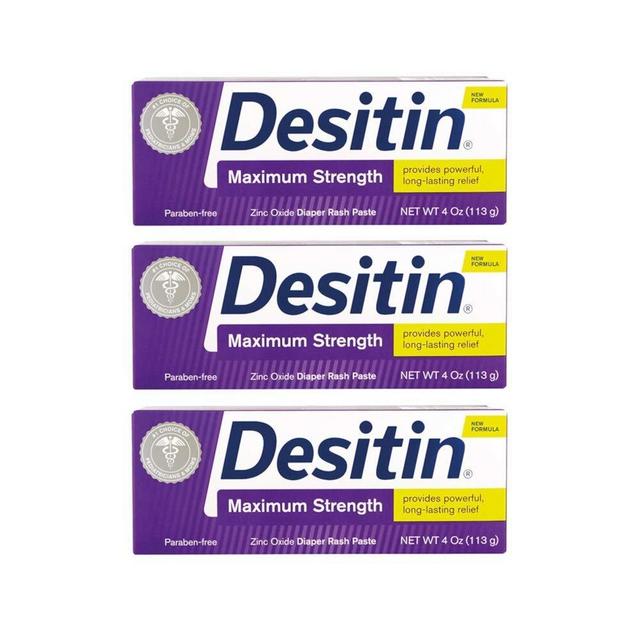 Desitin Diaper Rash Maximum Strength Paste 4 oz (Pack of 2)