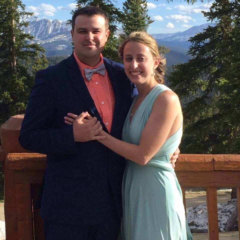 The beautiful Colorado mountains in the background at Mia's (Allison's bridesmaid's) wedding!