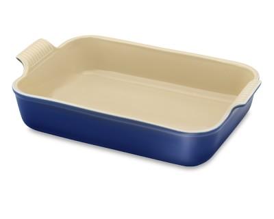 Le Creuset Heritage Stoneware Rectangular Dish, 9" X 12", Lapis