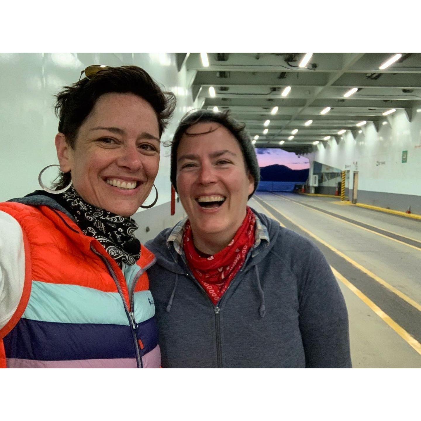 Such a fun trip to Orcas Island so Bethany could mountain bike. EJ is a patient shuttle driver.  And, we were practically the only people on the ferry back!