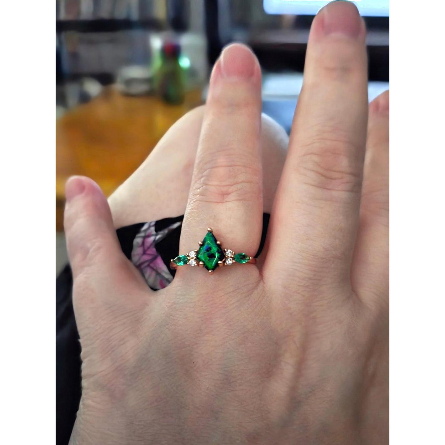 Final Engagement Ring after Jamie broke the others...