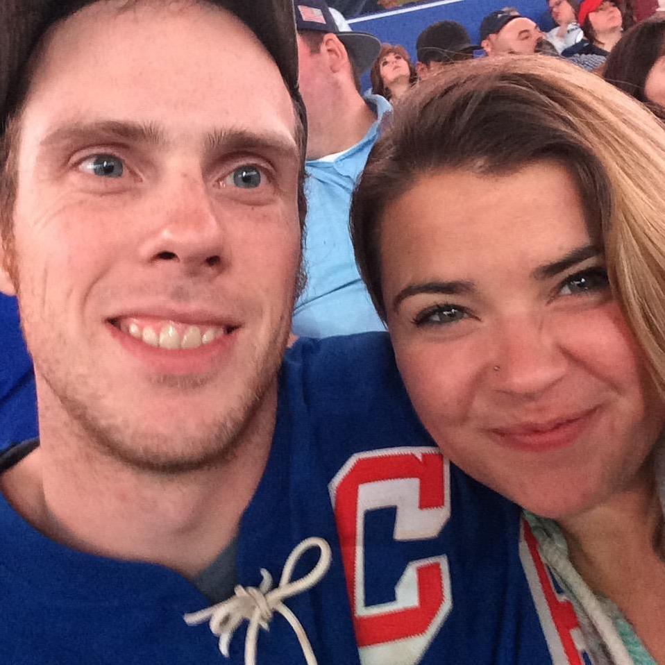 Enjoying a Rangers Game at Amelie Arena.