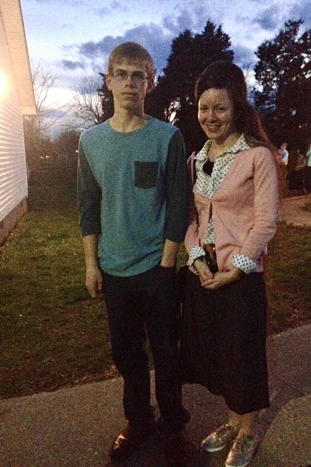 Our first picture as a couple. We were 16 and 17
