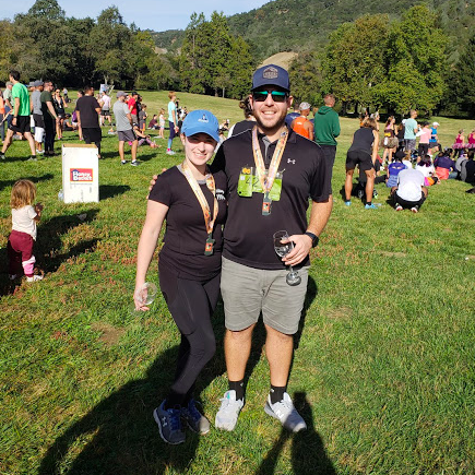 Our first half marathon in Sonoma!