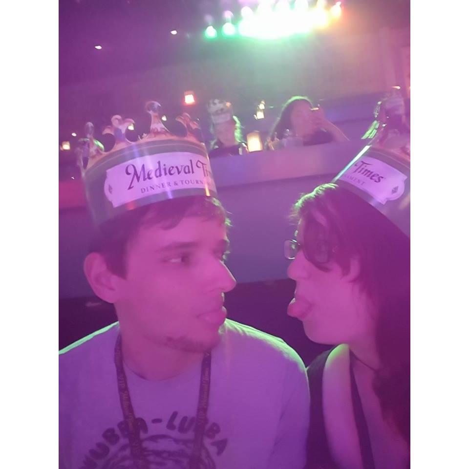 Our first time going to Medieval Times together, reliving our childhood while we visited Atlanta.