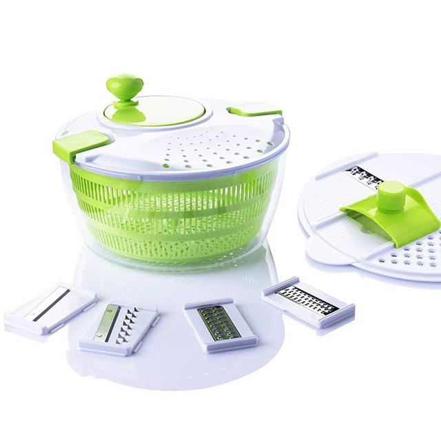 Electric Vegetable Dehydrator,Kitchen Fruit and Vegetable Dryer,4L Wireless  USB Salad Spinner Dehydrator for Fruit Vegetables, Large Capacity Salad