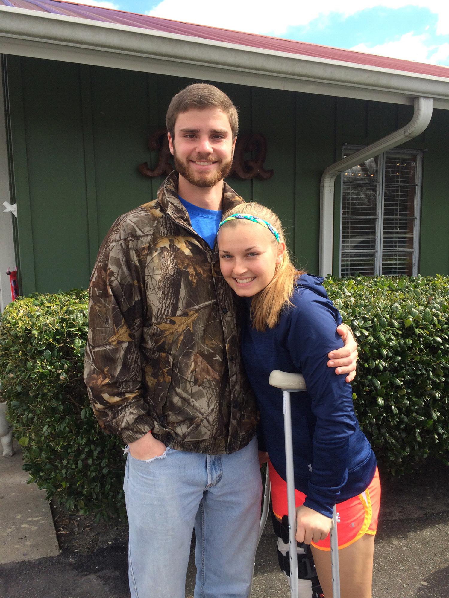 Bridge's BBQ before heading home for Spring Break - March 2016