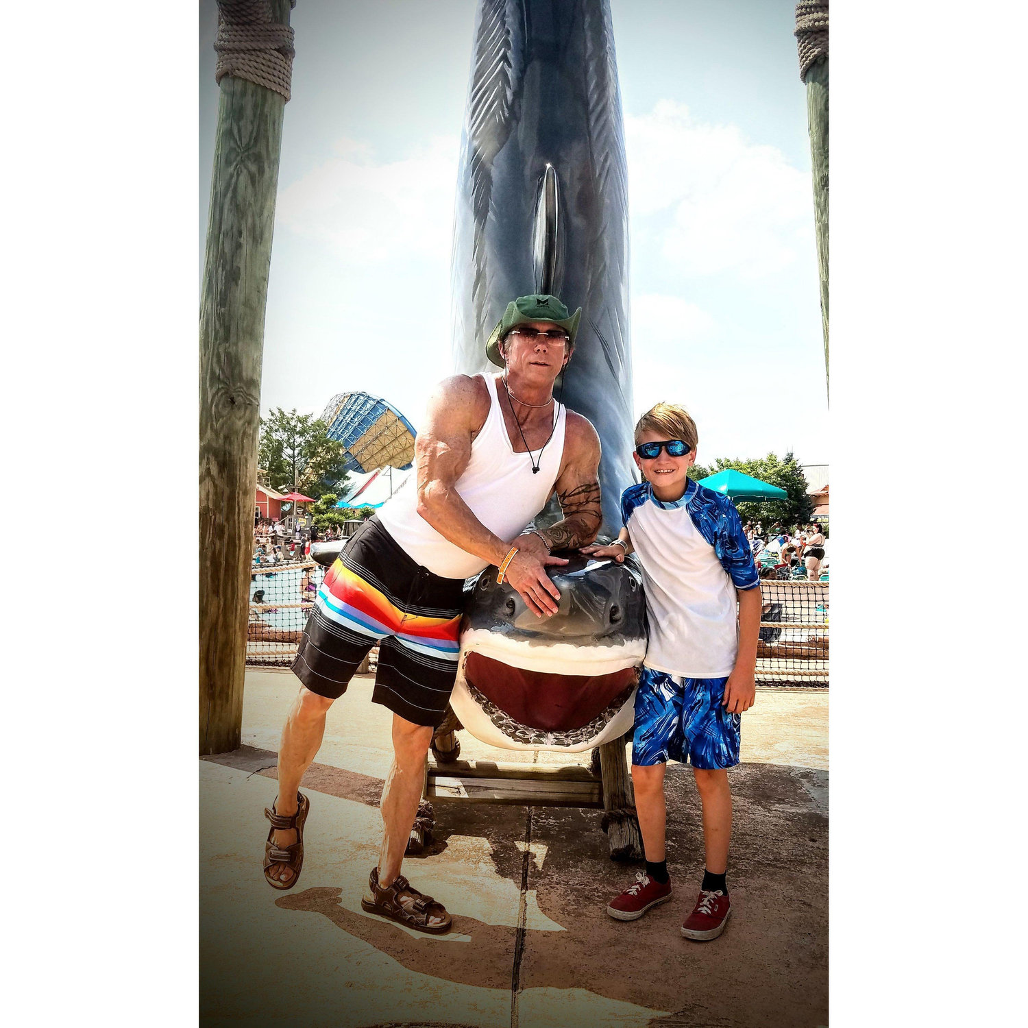 Jeff and Armani at Hurricane Bay Kentucky kingdom