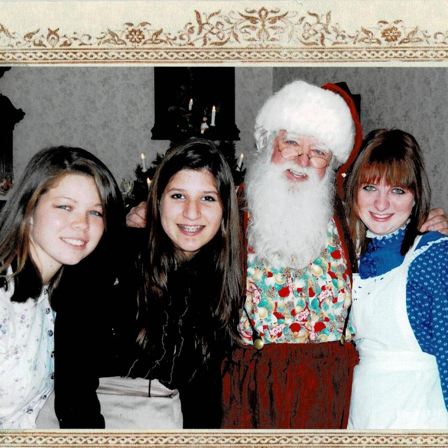 Marina volunteering at the Ficher-Hanlon House in Benicia with her maid-of-honor, Dawn, and bridesmaid, Julia