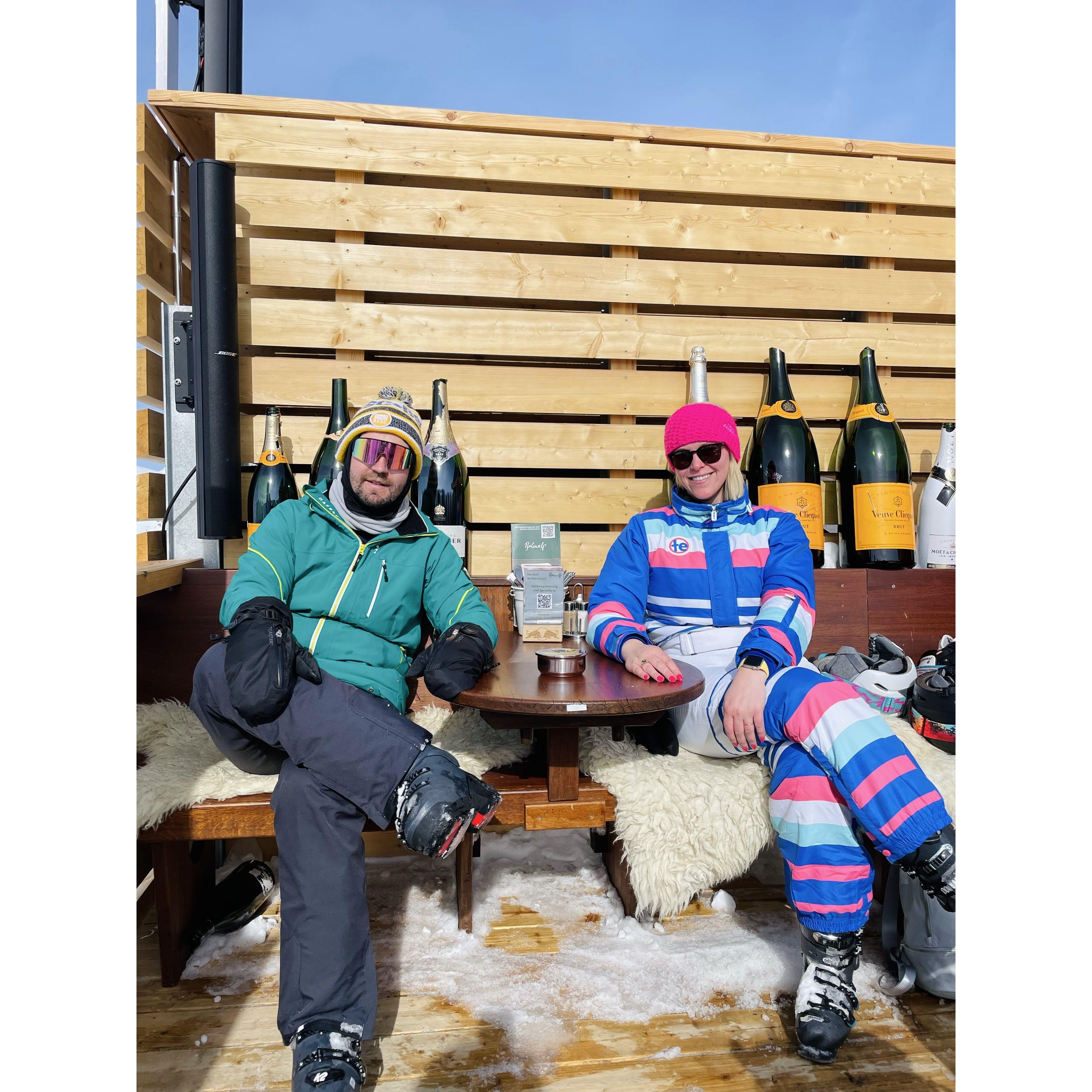 FEB. 2022 - at the summit of Zurs in Austria