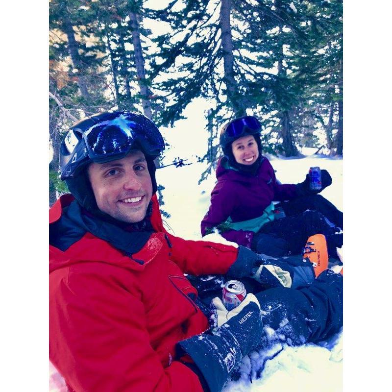 Red bag of courage at Snowbird, UT