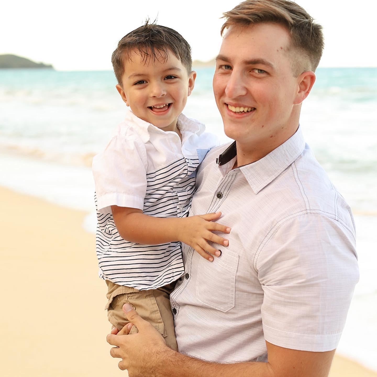 Josh and his son Matthew (ring bearer)