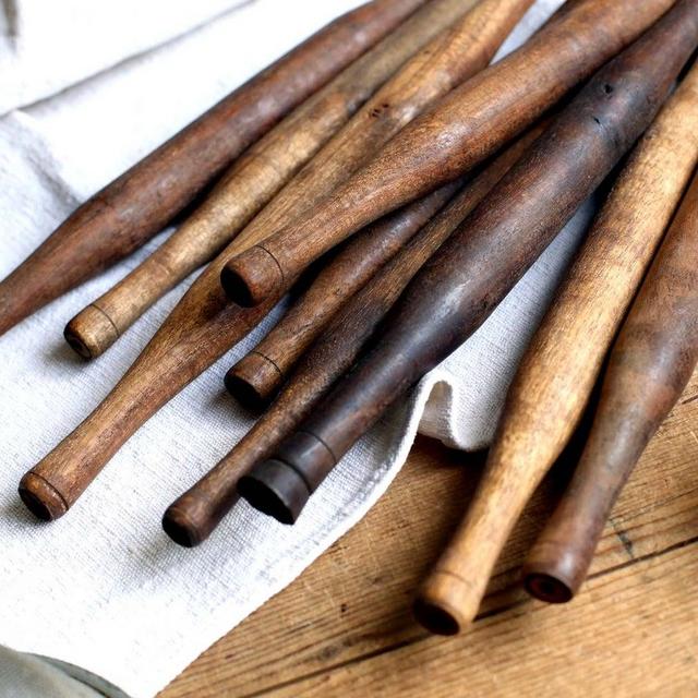 Antique Patisserie Wooden Rolling Pin Small Kitchen Rolling Pin Shabby French Vintage Mini Size Roller SFV