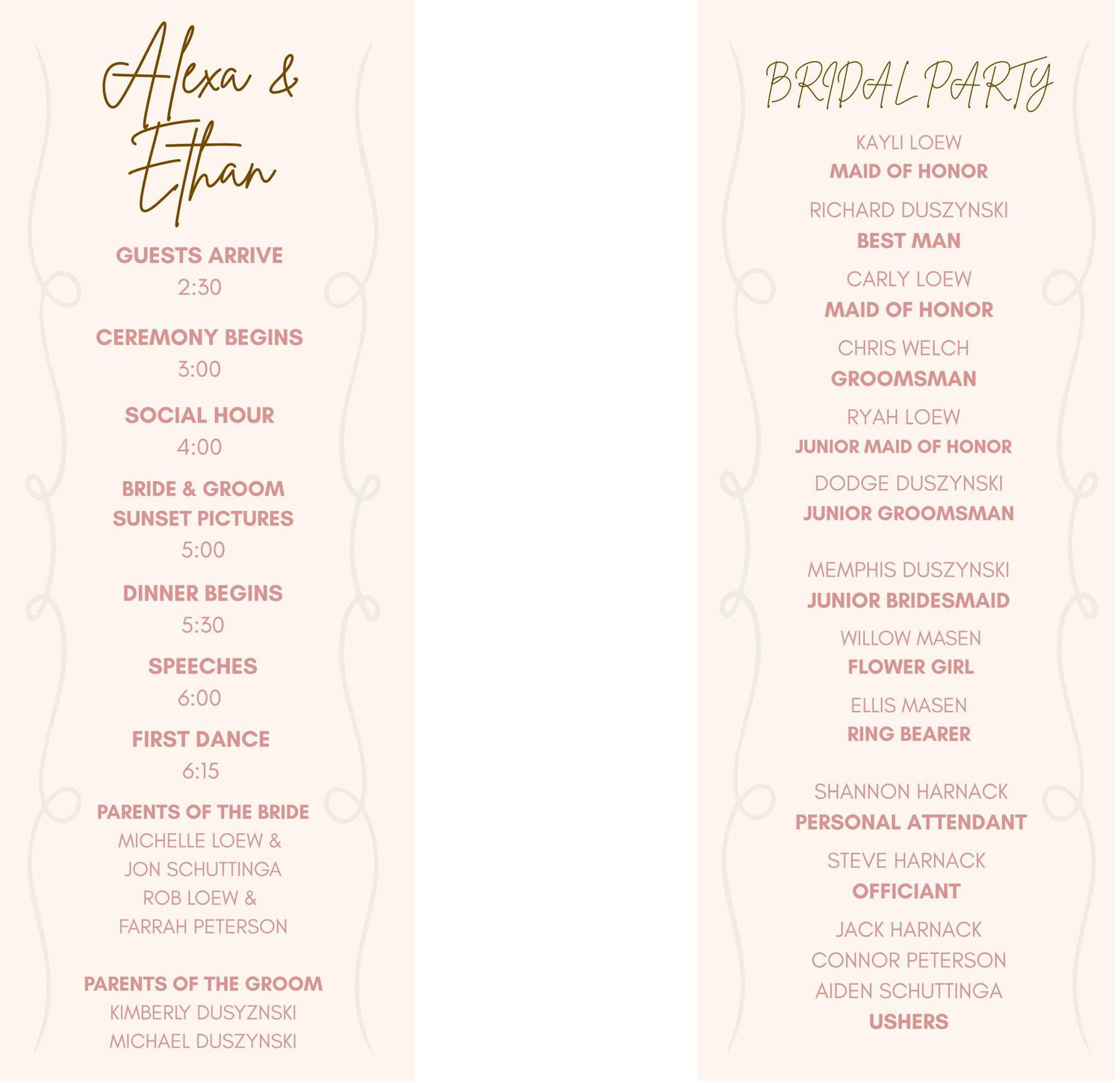 The Wedding Website of Alexa Loew and Ethan Duszynski