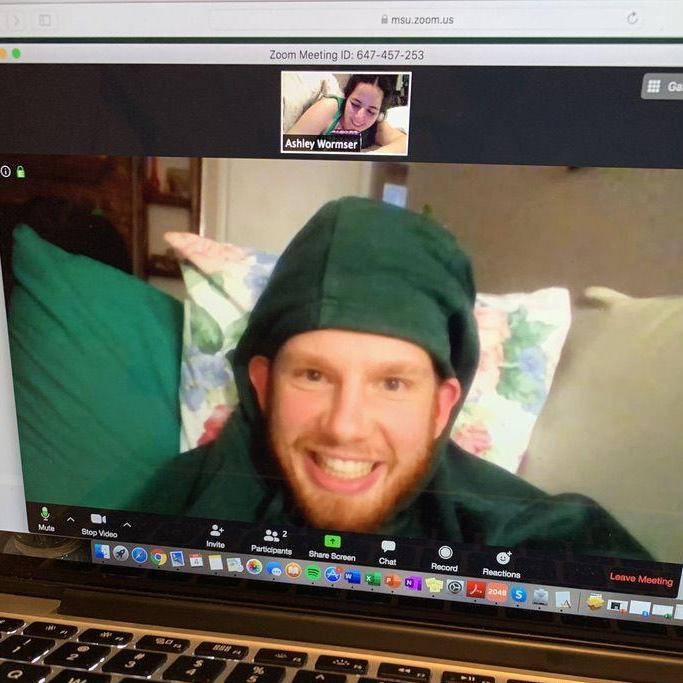 One of many zoom dates in 2020