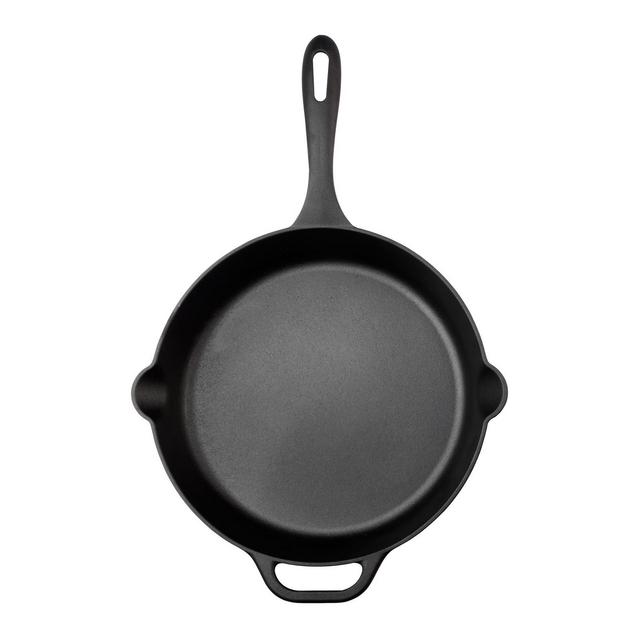 Victoria Seasoned Cast Iron Skillet 12" Black