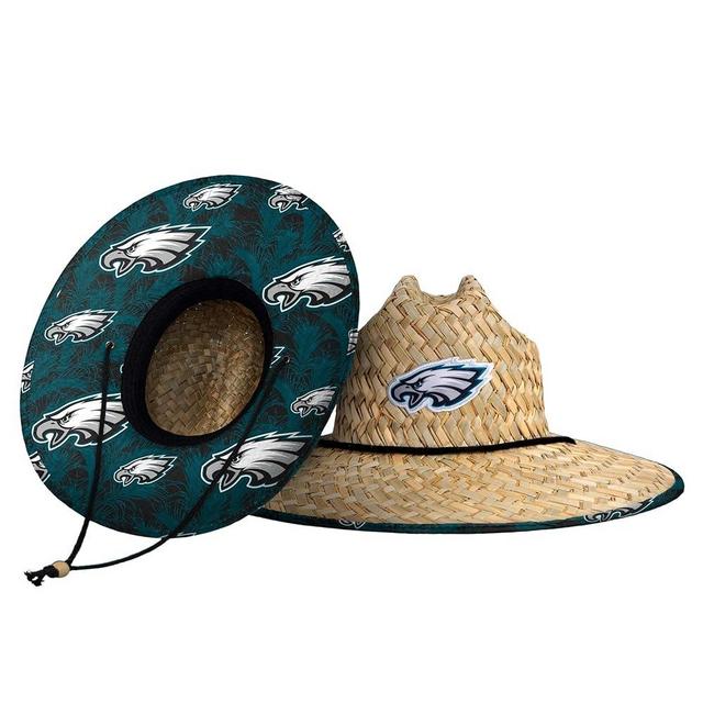 FOCO Men's NFL Team Logo Floral Lifeguard Beach Straw Sun Hat