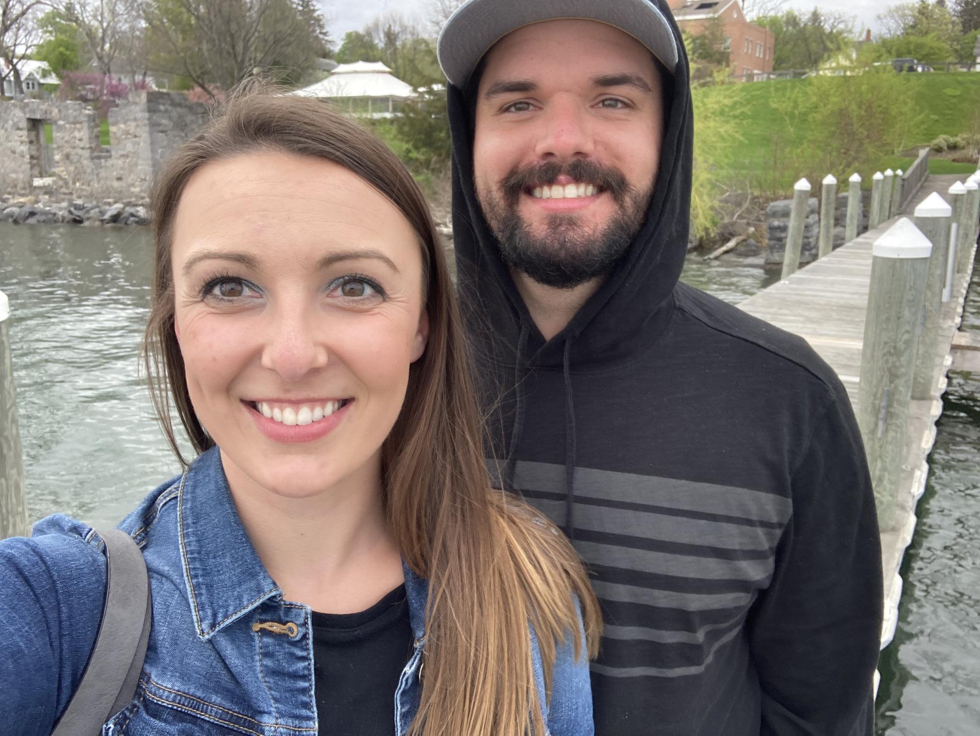 Kristi visited Tyler on a work trip. Aurora, NY April 2021