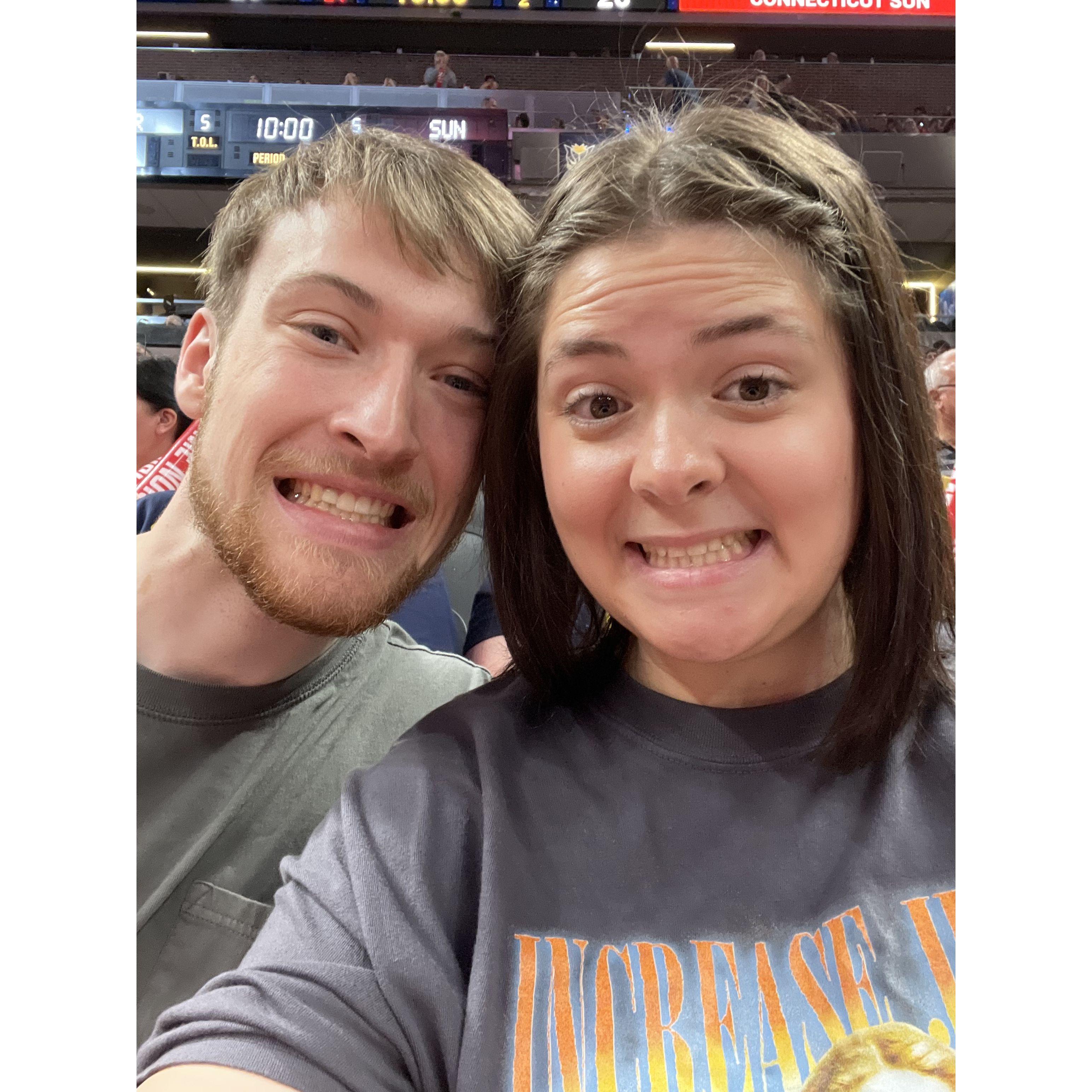 Our first basketball game!