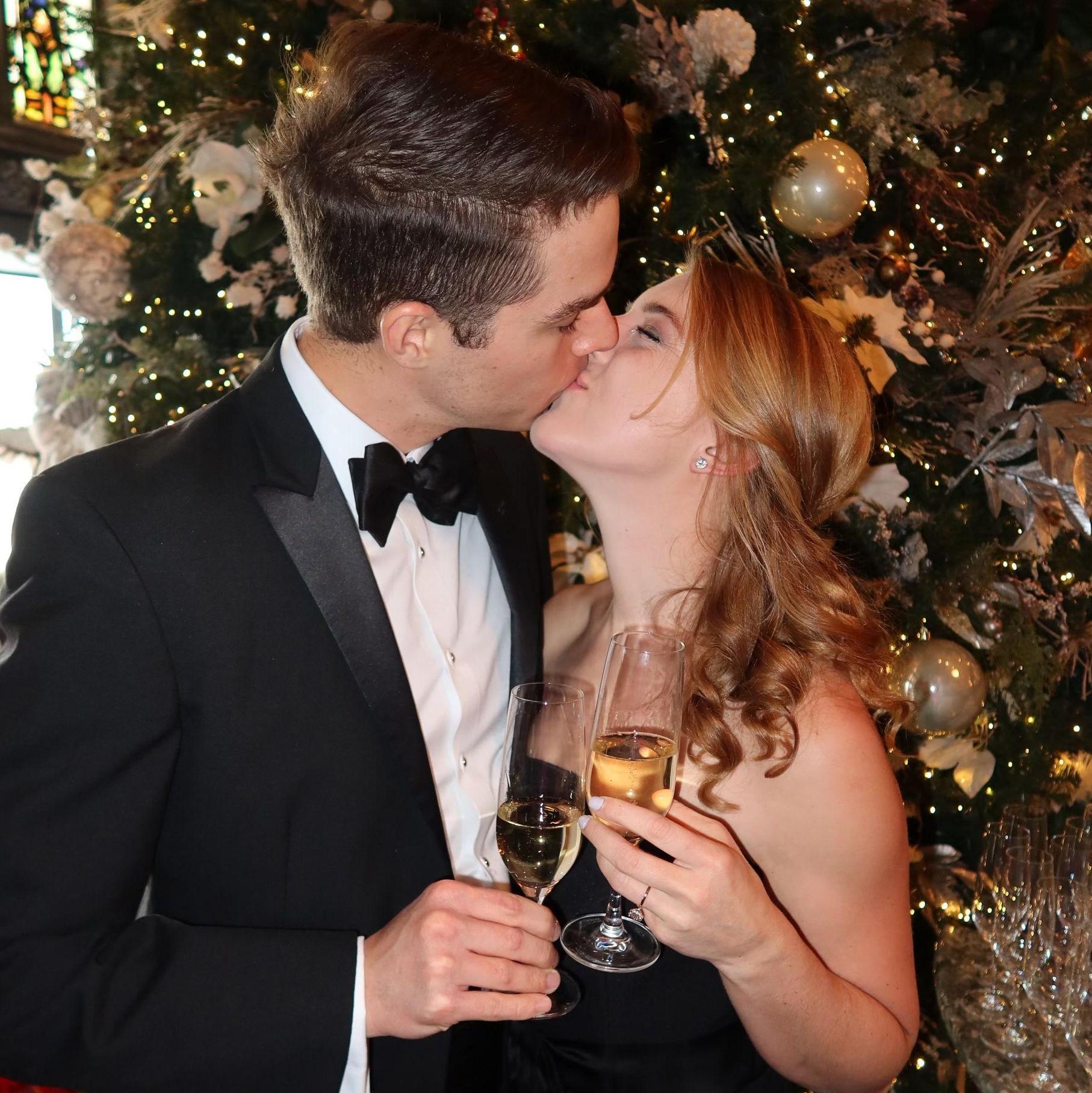 Day after getting engaged, at the University Club New Years Day Party (1/2)