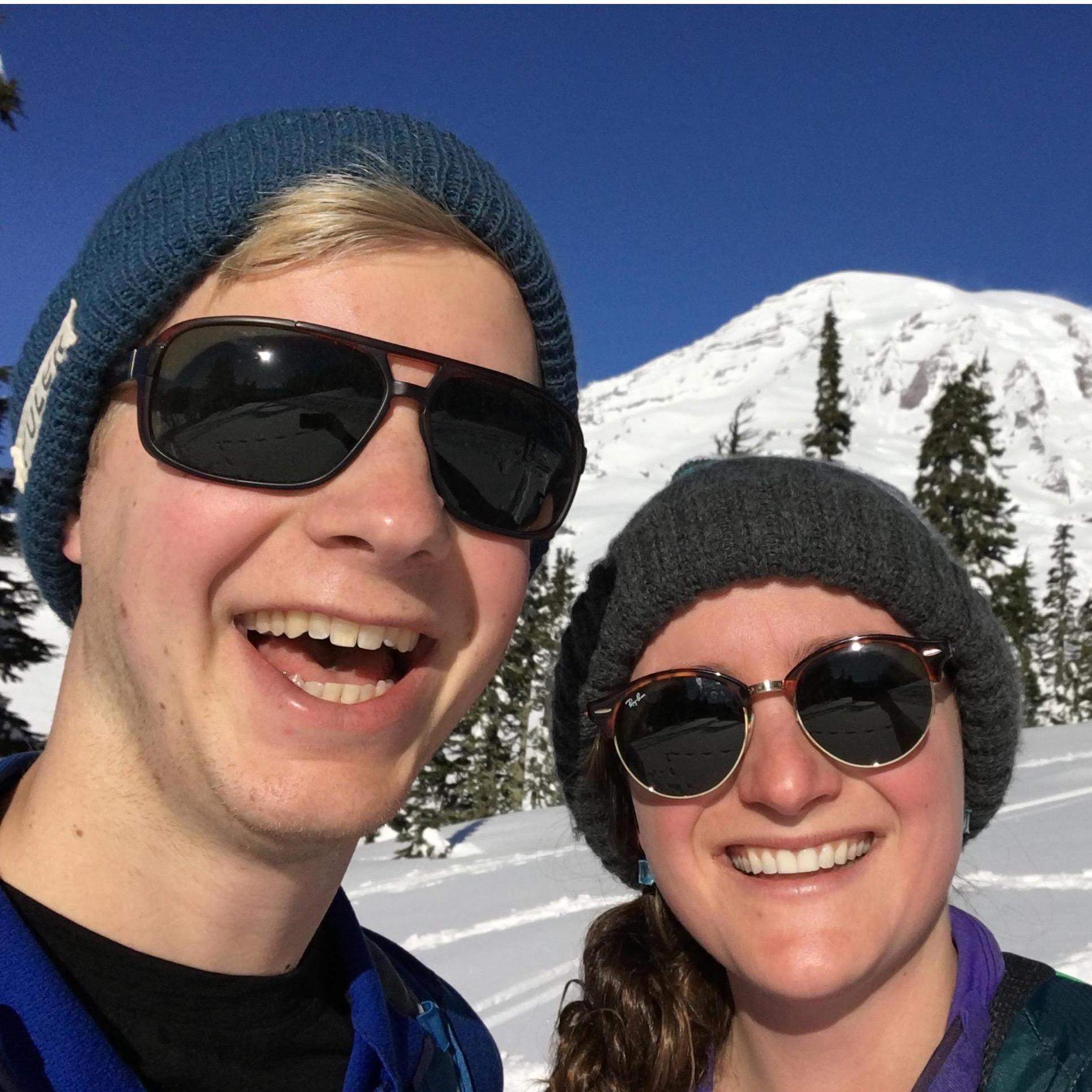 Mt Rainier snow shoeing adventure