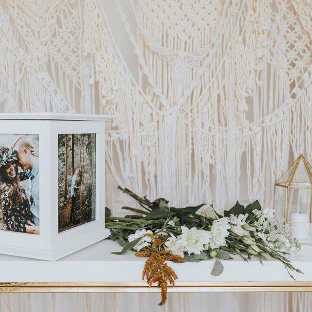 White Wedding Card Box