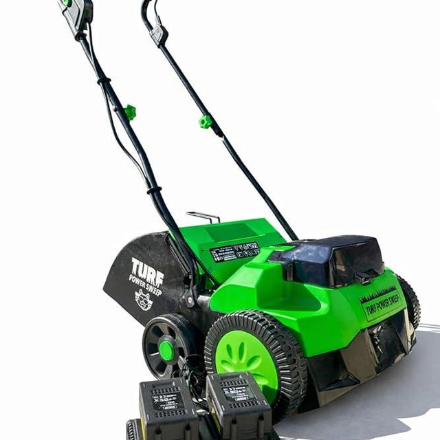 Turf Power Sweep by Turf Product Solutions - Cordless Battery Powered Artificial Grass Power Sweeper