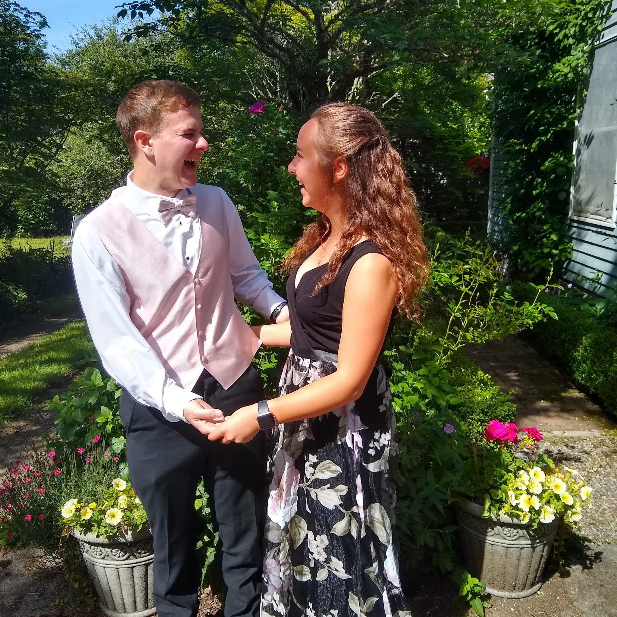 Senior prom in high school, 2019