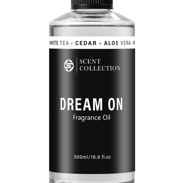 Luxury Hotel Scent Dream On Diffuser Oil Waterless Essential Aromatherapy for Cold Air & Car Diffusers – Long Lasting Refill for Large Room & Home - Non Toxic, Signature White Tea (500ml/16.9Fl oz)