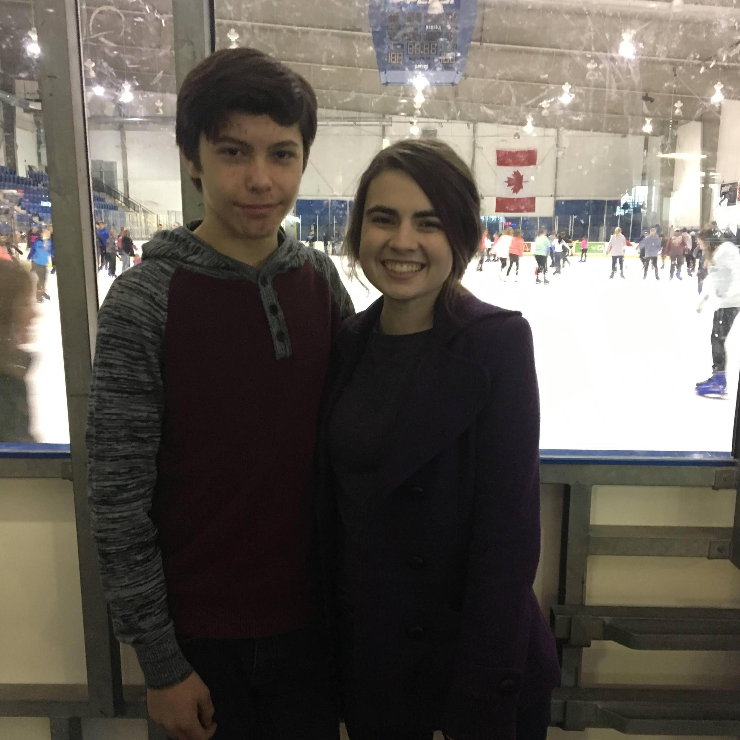 Ice skating double date back in early 2017!