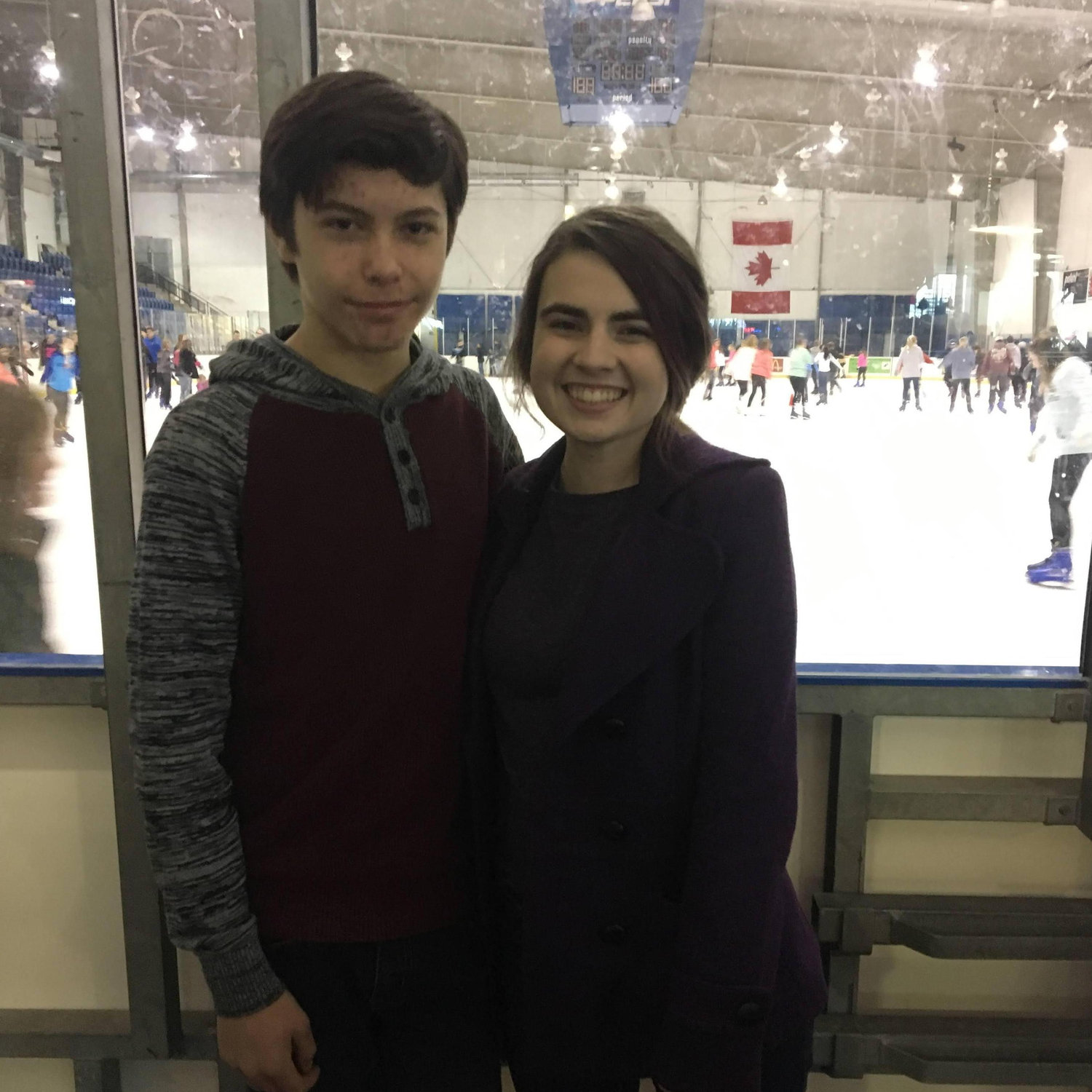 Ice skating double date back in early 2017!