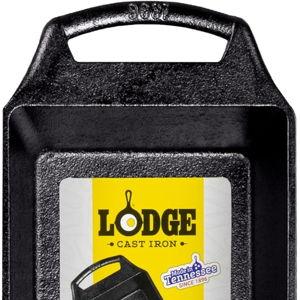 Lodge Seasoned Cast Iron Loaf Pan - Pre-Seasoned Rectangular Cast Iron Bakeware- Even Browning Bread Pan with Easy-Release Finish - PFAS-Free Non-Toxic Cookware - 8.5 Inches