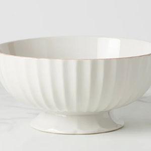 French Perle Scallop Centerpiece Bowl