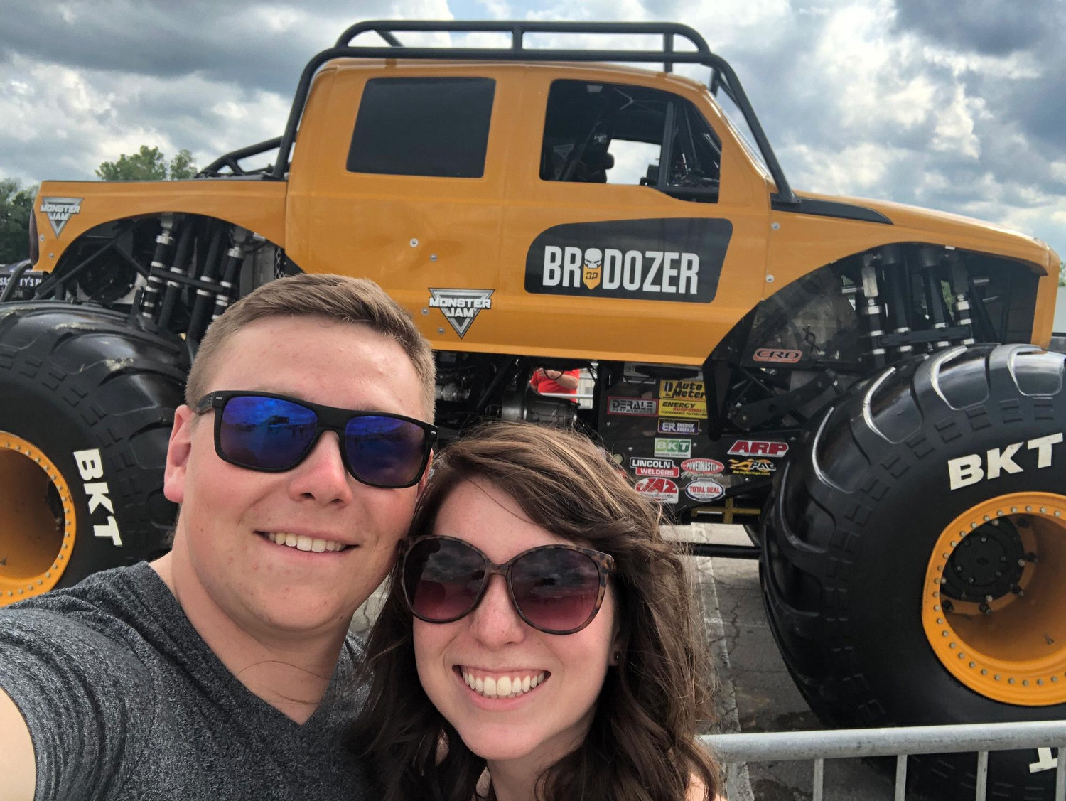 Date night to watch Monster Jam at Arrowhead Stadium