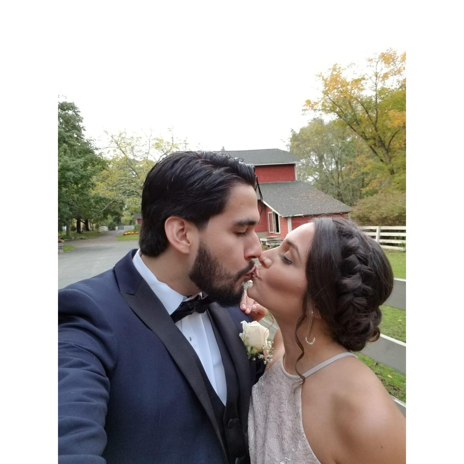 Dressed for Christian's brother Rafael and sister in law Susan's wedding. September 2016