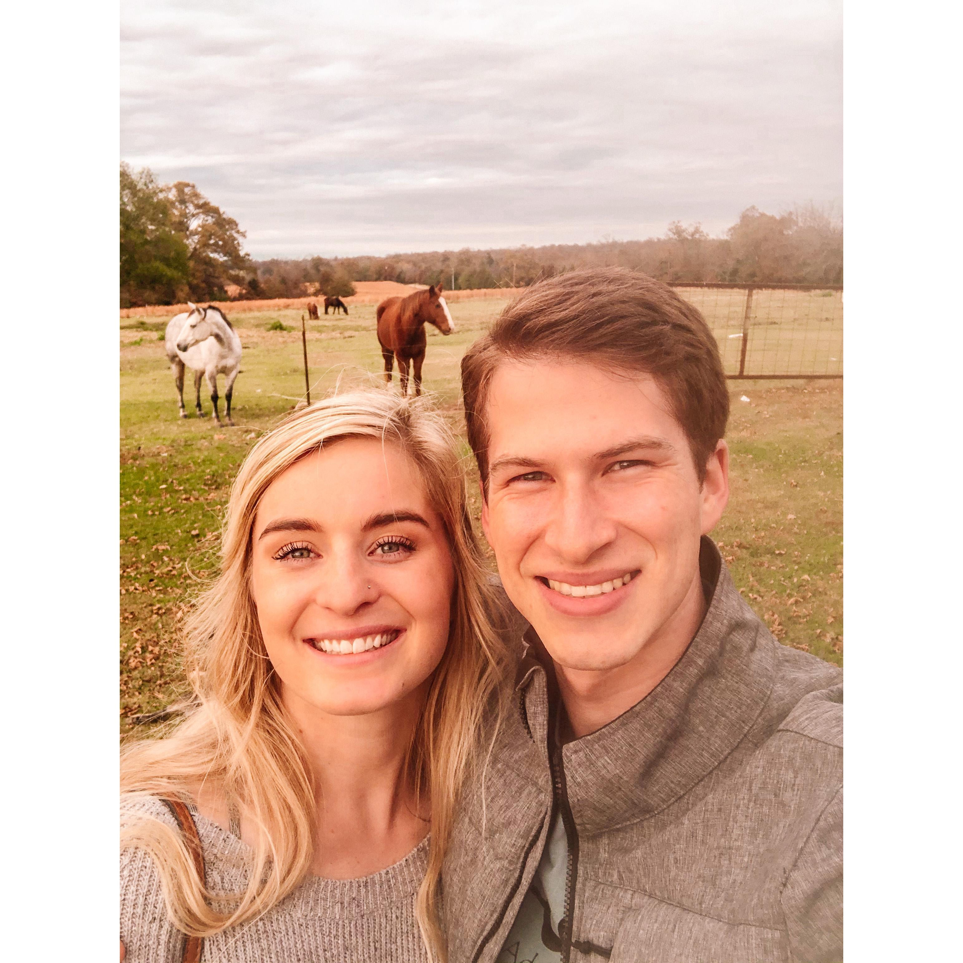 Aaron's first trip to the Stephens ranch in Paris!