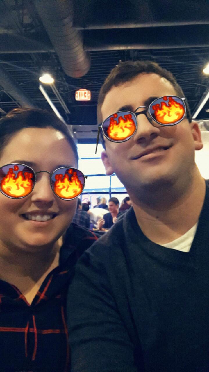 Our official first photo together- Nightshift Brewery.