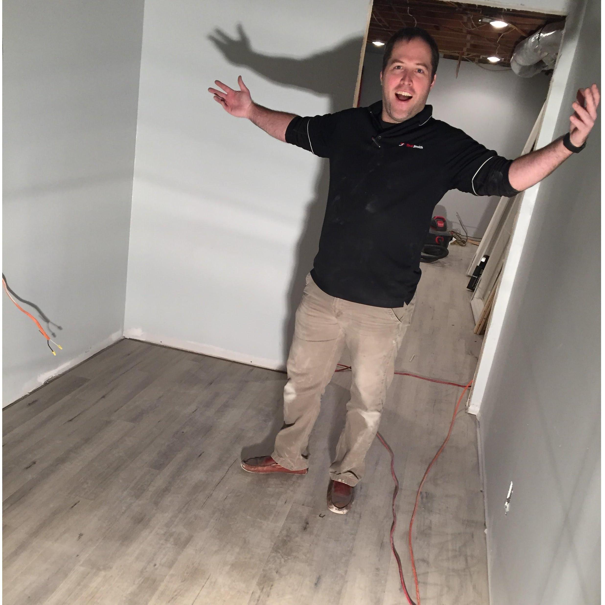 We laid laminate floors in my brother's flip house and agreed it should be part of any couple's premarital counseling! We did it!