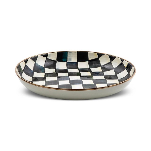 Mackenzie-Childs Courtly Check Enameled Steel Abundant Bowl