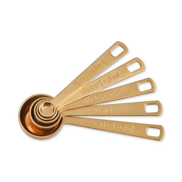 Le Creuset Gold-Tone Measuring Spoons, Set of 5