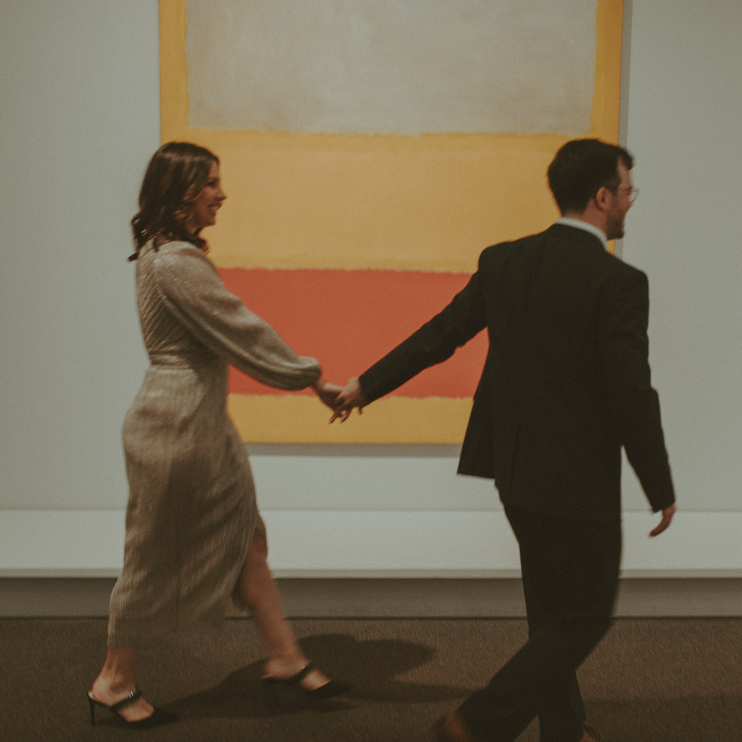 For our first date, we went to a museum.