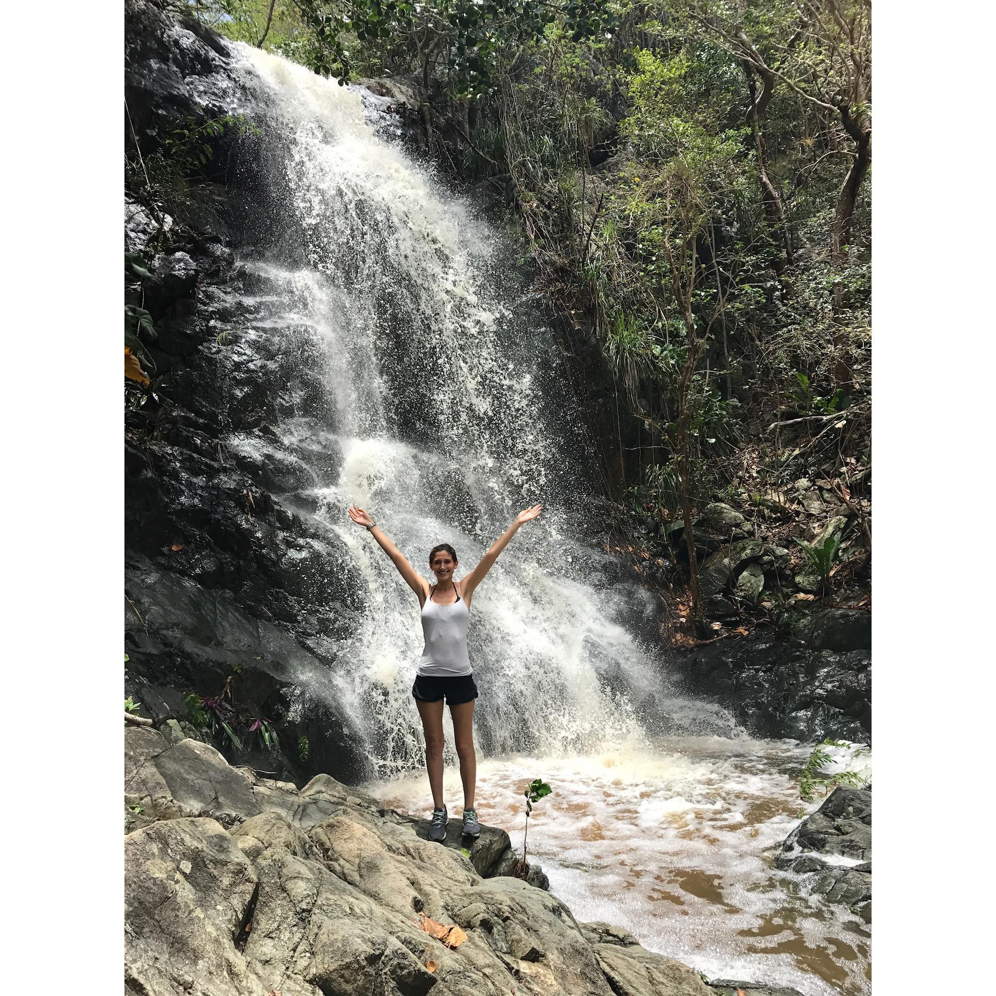 Waterfall after a rainy day in USVI